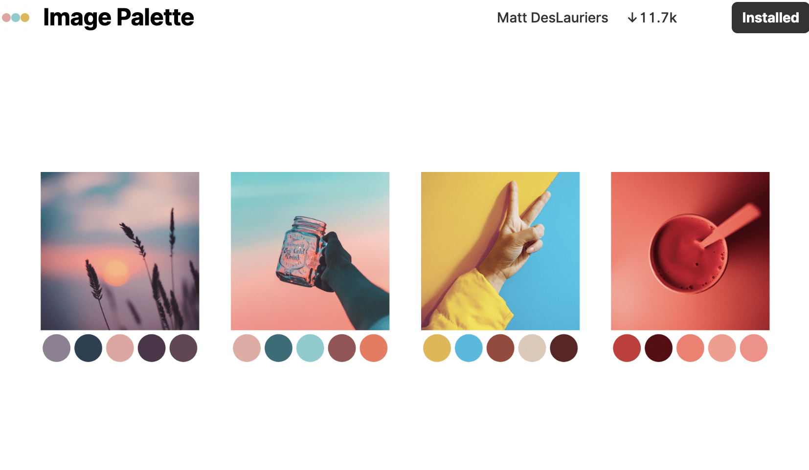 افزونه Image Palette برای فیگما - افزونه های Figma